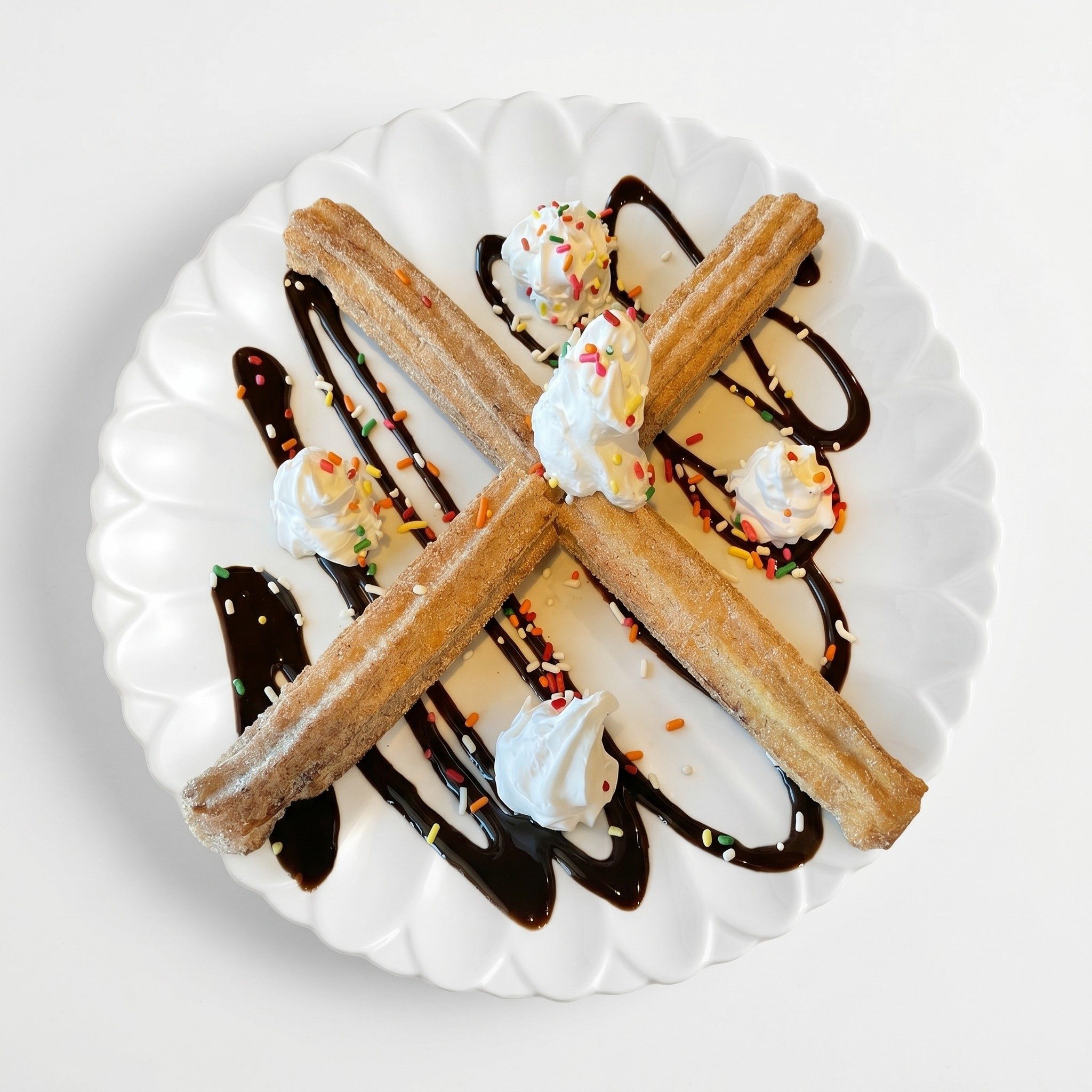 Churros and Ice Cream.