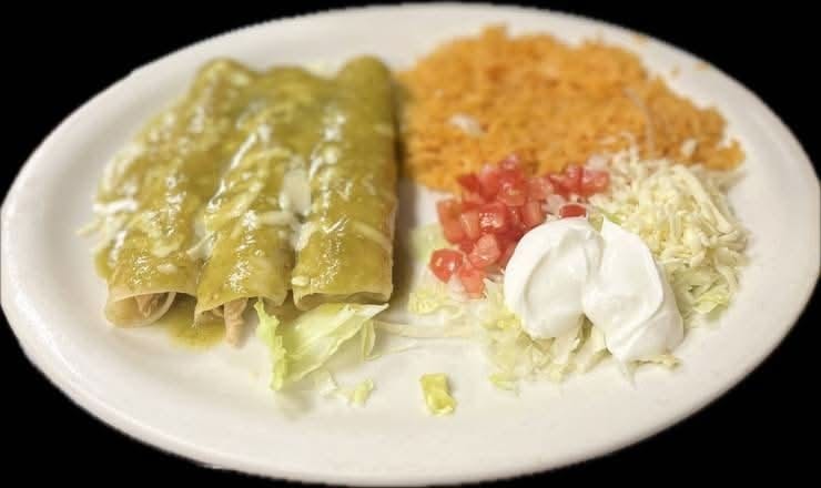 Enchiladas Verdes.